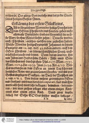 Erklärung des ersten Stücklein