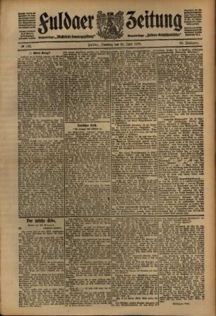 Ausgabe vom Dienstag, den 23. Juni 1908.
