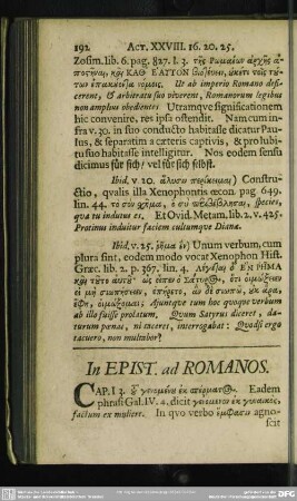 In Epist. ad Romanos