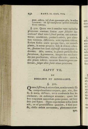 Caput VII. De fossilibus et mineralibus.