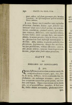 Caput VII. De fossilibus et mineralibus.