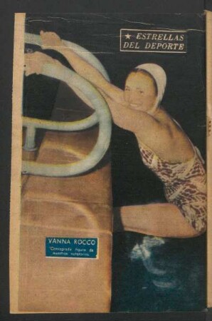 Vanna Rocco, consagrada figura de nuestras natatorias - [Fotografía] : Estrellas del deporte