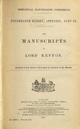 Report. 14. 1894 Appendix part 4