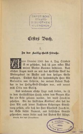 Der letzte Franziskaner zu Berlin : historisch-chronikalische Erzählung