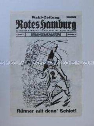 Nachdruck eines kommunistischen Wahl-Flugblattes aus dem Jahr 1931