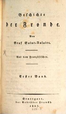 Geschichte der Fronde, 1