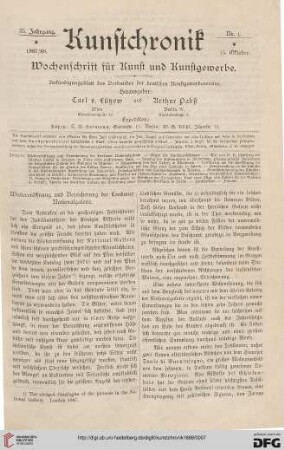 Heft 1 (3. Oktober 1887)