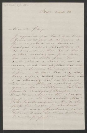 Brief an Franz von Mendelssohn : 23.01.1866
