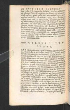 LVIII. Celsus Cittadinus.
