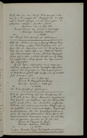 Ausstellung eines Reisepasses für Professor von Siebold.
