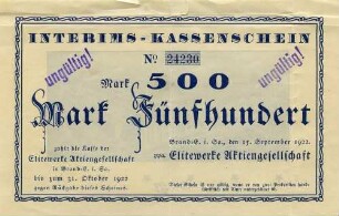 Gutschein - 500 Mark