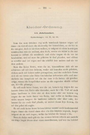 Kleider-Ordnung