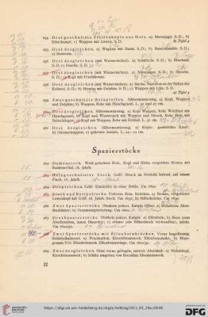 Spazierstöcke (Nr. 262-276)