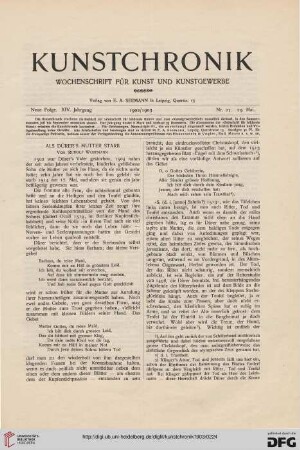 Heft 27 (29. Mai 1903)