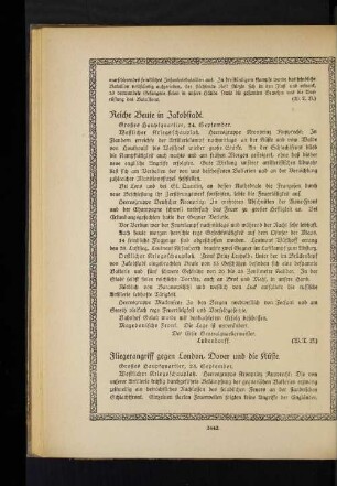 Fliegerangriff gegen London, Dover und die Küste.