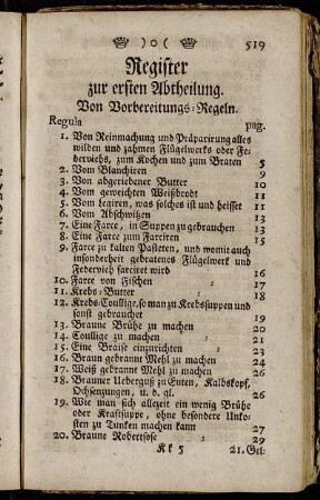 Register zur ersten Abtheilung. - Register zur zehnten Abtheilung.