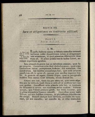 Sectio III. Iura et obligationes ex contractu villicali.