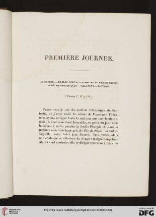 Première journée