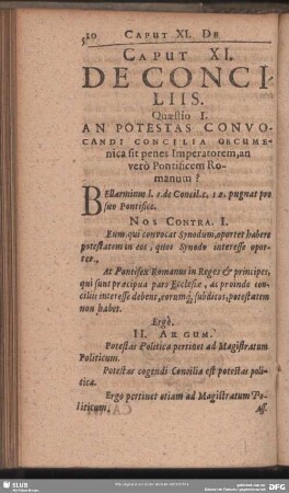 Caput XI. De Conciliis