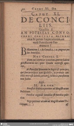 Caput XI. De Conciliis