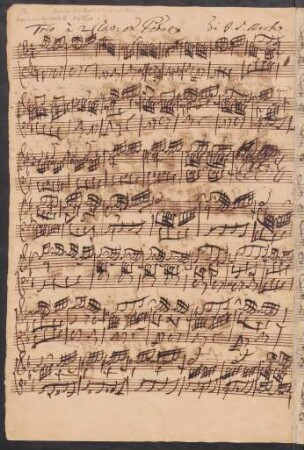 Sonaten. Auszüge; org; d-Moll; BWV 527