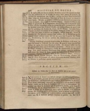 Section III. Hist. de Silésie, sous les Rois de Bohême.
