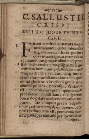 C. Sallustii Crispi Bellum Jugurthinum