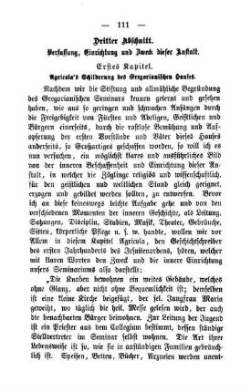 Erstes Kapitel. Agricola's Schilderung des Gregorianischen Hauses.