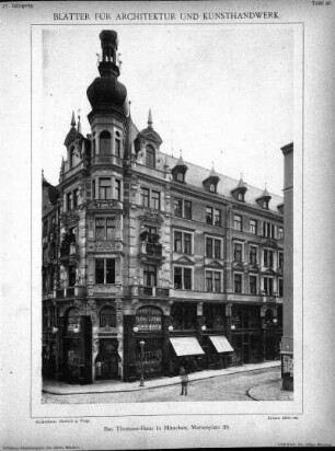 Tafel 45: Das Thomass-Haus in München, Marienplatz 29