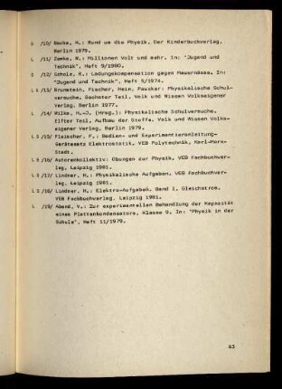 Ausstattungsplan für Unterrichtsmittel der erweiterten allgemeinbildenden polytechnischen Oberschule der DDR