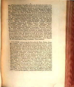 Extrait Des Registres Du Parlement : Du 3 Septembre 1762.