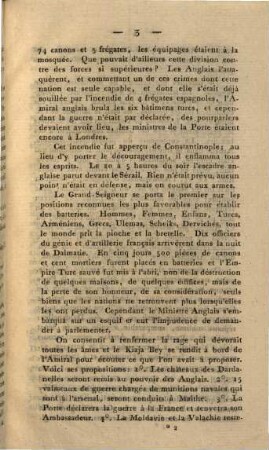Récit officiel des événemens arrivés á Constantinople