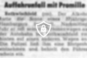 Auffahrunfall mit Promille
