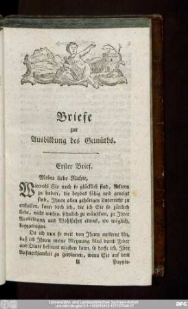 Briefe zur Ausbildung des Gemüths.