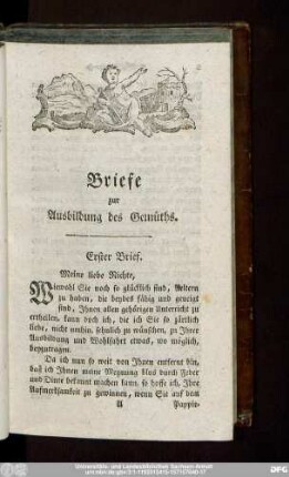 Briefe zur Ausbildung des Gemüths.