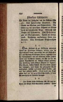 Fünfter Abschnitt. - Sechster Abschnitt.