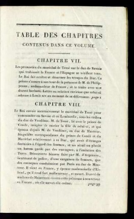 Table Des Chapitres Contenus Dans Ce Volume.