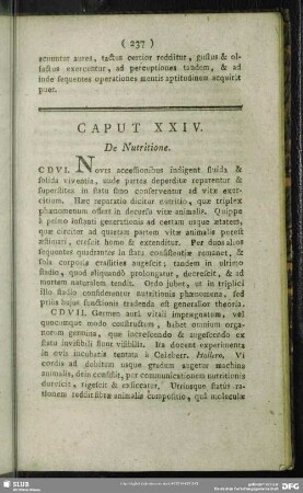 Caput XXIV. De Nutritione