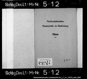 Baukostenrechnung des Hauses Schaumburg
