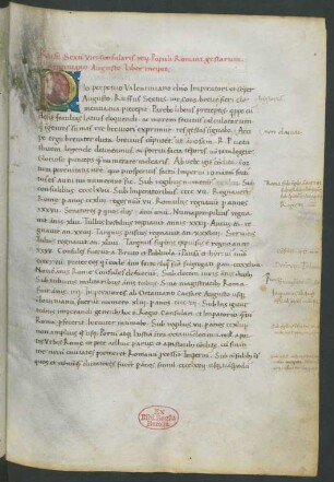 Viri Consularis rerum populi Romani gestarum Valentiniano Augusto liber