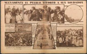 Nuevamente el pueblo vitoreó a sus soldados [Fotografías]