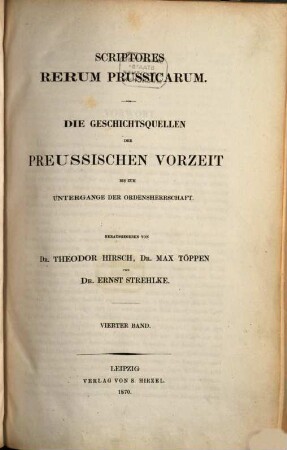 Scriptores rerum Prussicarum, 4