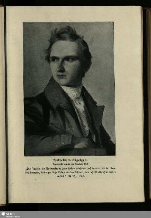 Wilhelm v. Kügelgen. Jugendbild gemalt von Timoleon Neff