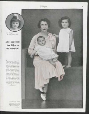 ¿Se parecen los hijos a las madres?