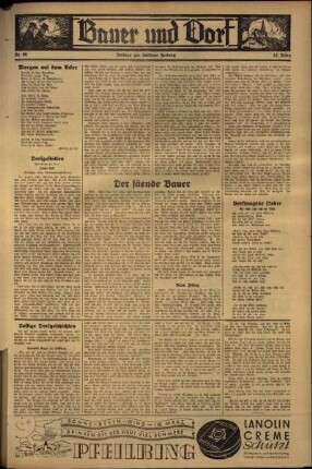 Zweite Ausgabe vom Freitag, den 22. März 1935.
