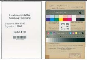 Entnazifizierung Fritz Bothe , geb. 07.07.1898 (Steiger)