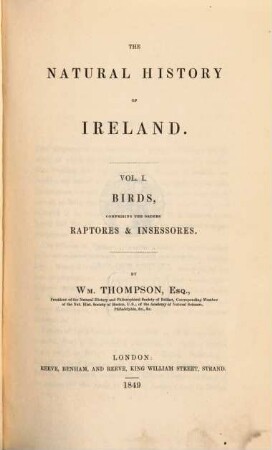The Natural History of Ireland, 1