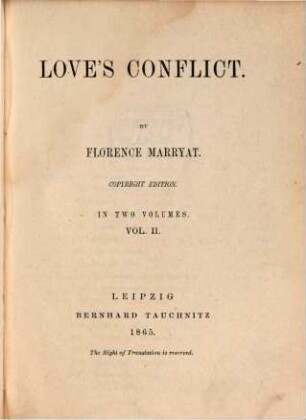 Love's conflict. 2