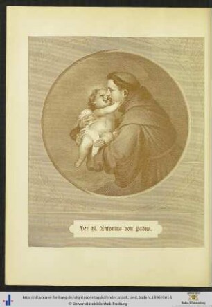 Illustration: Der hl. Antonius von Padua.