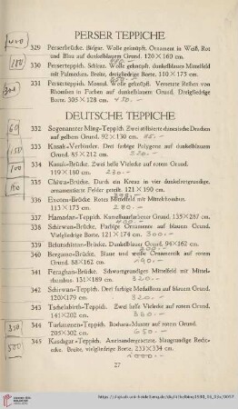 Perser Teppiche (Nr. 329-331)